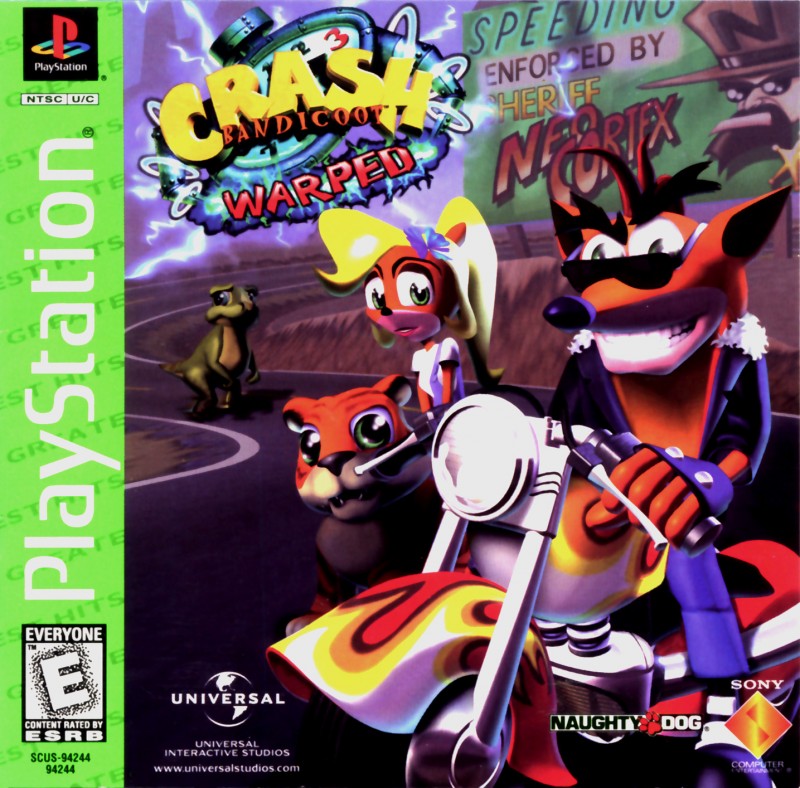 PS1 - Crash Bandicoot 3 - Warped (US Import) (mit OVP) (gebraucht)