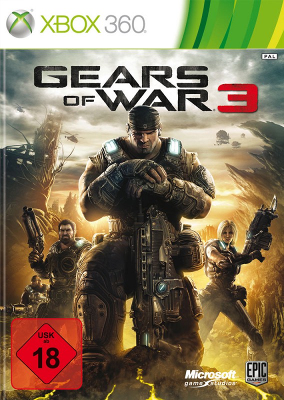 Xbox 360 - Gears of War 3 (DE Version) (mit OVP) (gebraucht) USK18