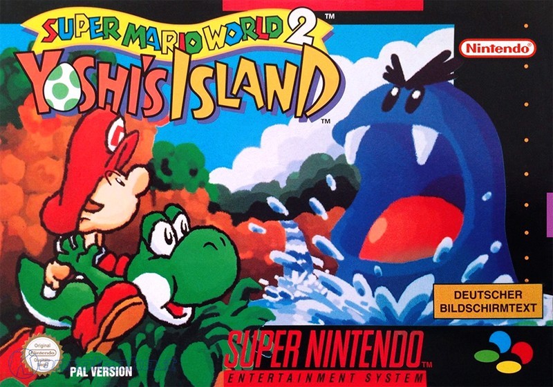 SNES - Super Mario World 2: Yoshi's Island (DE Version) (mit OVP) (gebraucht) NEUWERTIG