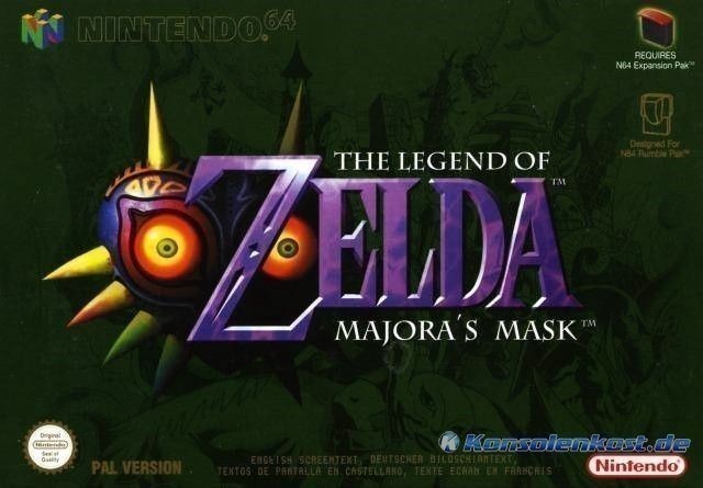 N64 - The Legend of Zelda: Majora's Mask (mit OVP) (OVP beschädigt) (gebraucht)