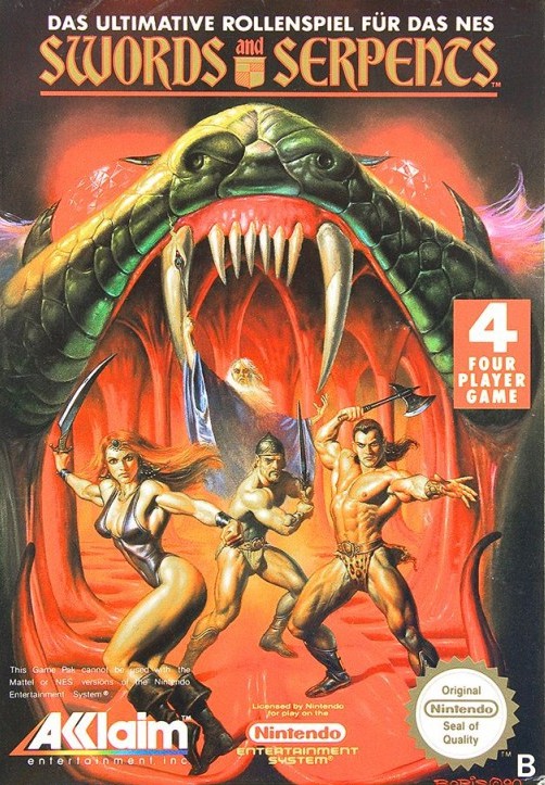NES - Swords & Serpents (PAL-B) (mit OVP) (sehr guter Zustand) (gebraucht)