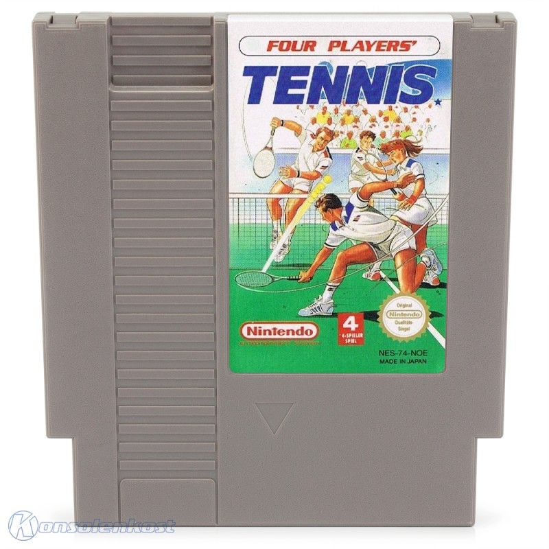 NES - Four Players Tennis (PAL-B) (Modul mit Anl.) (gebraucht)