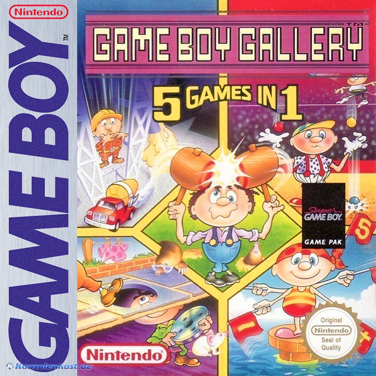 GameBoy - GB Gallery 5 Games in 1 (Modul) (starke Gebrauchsspuren) (gebraucht)