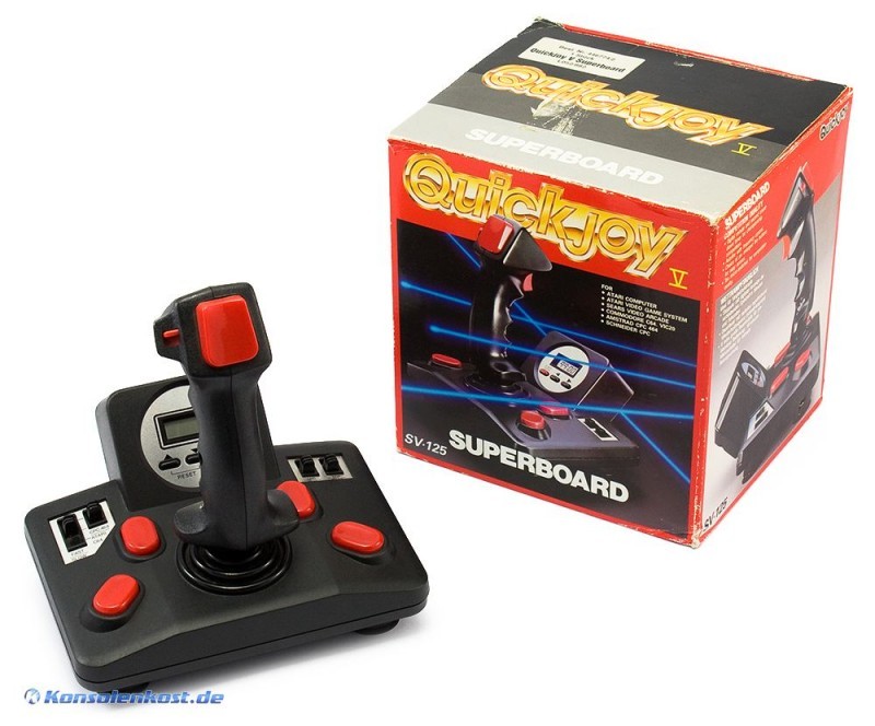 QUICK JOY V Superboard Joystick, Atari, Commodore, Amiga EUR 20,07