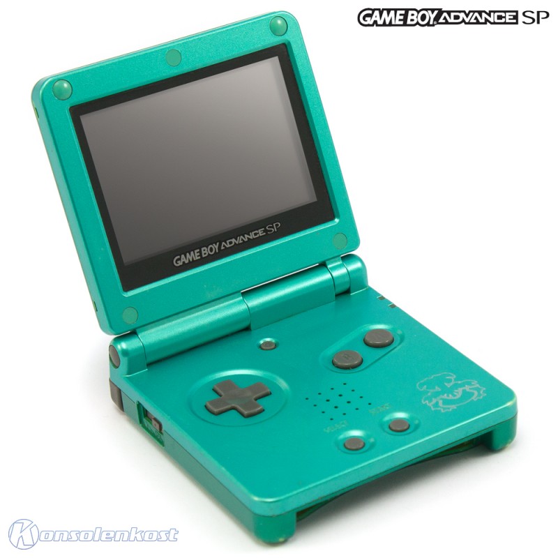 GameBoy Advance - Konsole GBA SP inkl. Netzteil #Leaf Green  