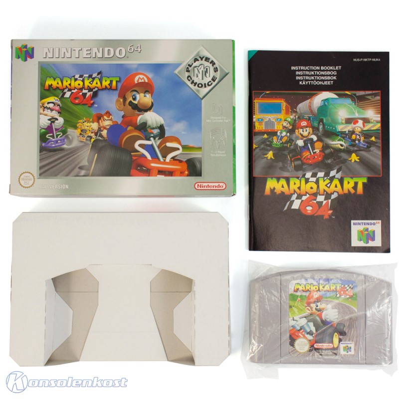 N64 / Nintendo 64 Super Mario Kart 64 [Player's Choice] boxed MINT