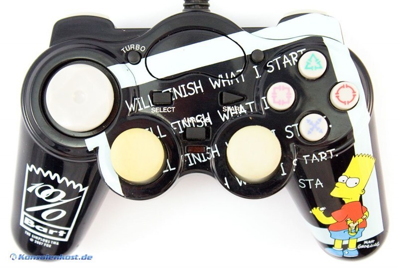 PS1 - Controller / Pad mit Turbo & Slowmotion #Bart Simpson Mini ...