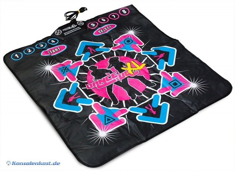 PS2 Tanzmatte / Dance Mat schwarz Dance UK XL Konsolenkost