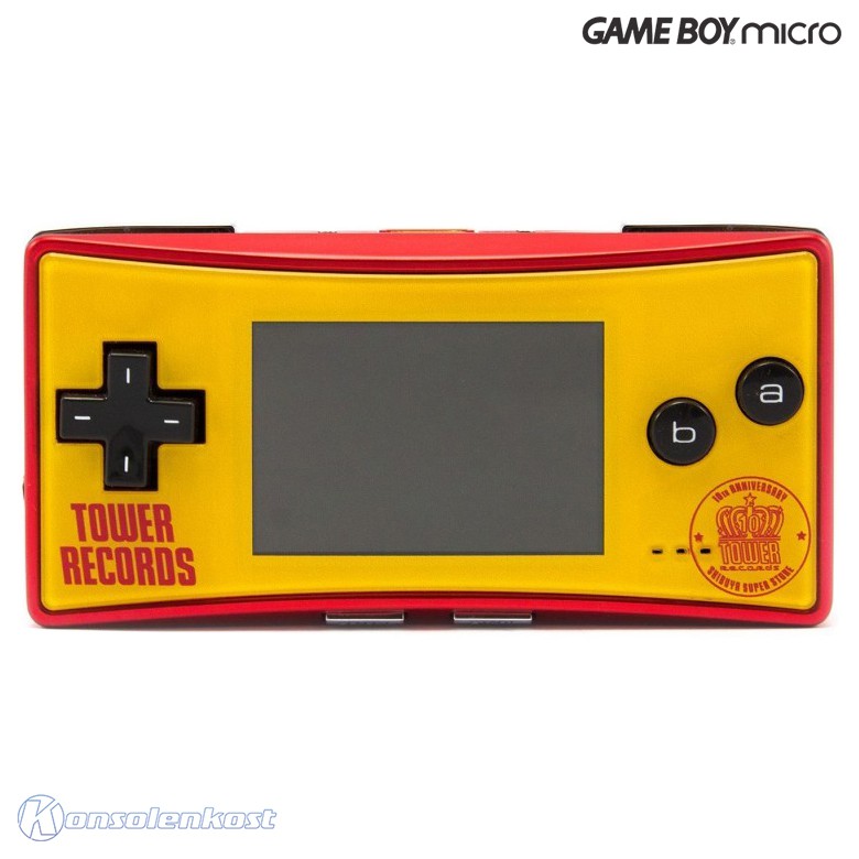 GameBoy Micro - Konsole #10th Anniversary Tower Records + Netzteil 
