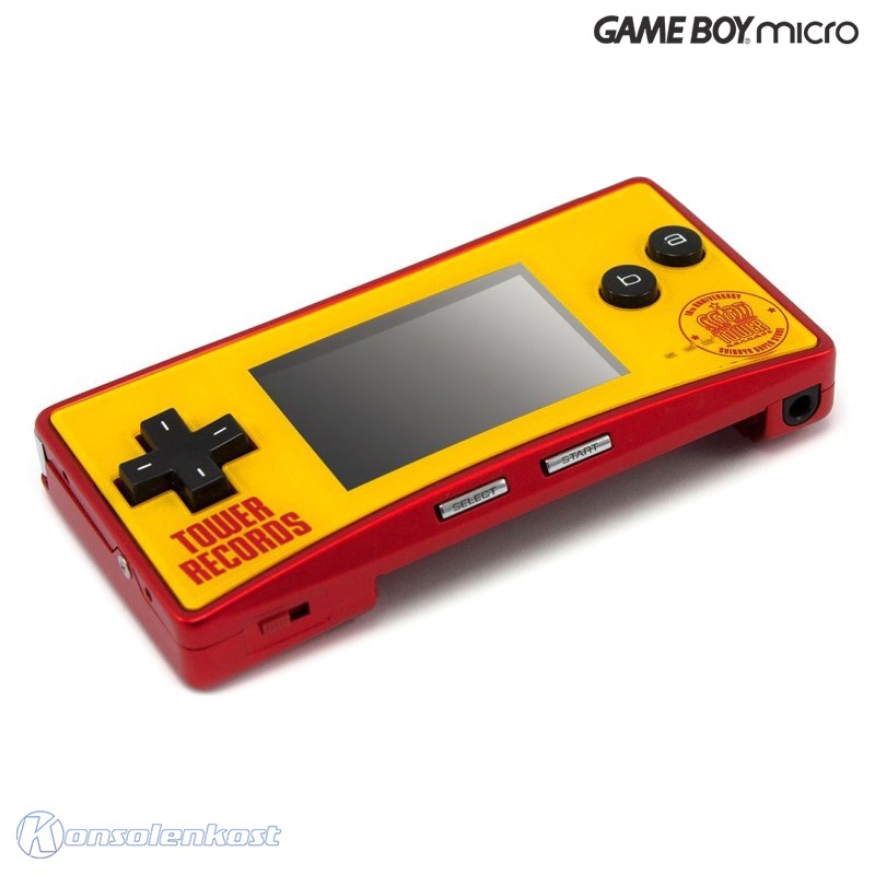 GameBoy Micro - Konsole #10th Anniversary Tower Records + Netzteil 