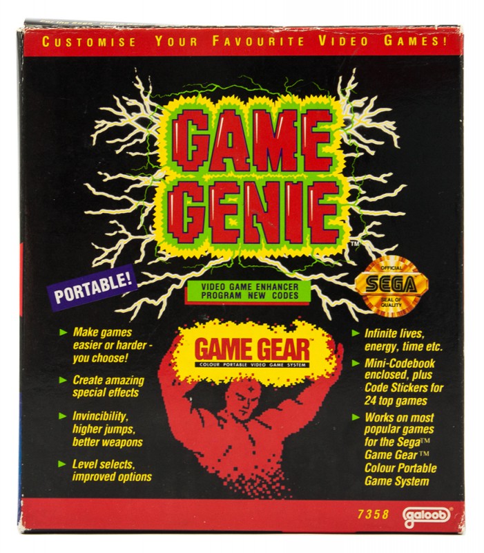 Game Gear Game Genie / Cheatmodul / Schummelmodul [Codemasters] (mit