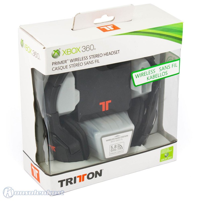 Used Tritton Wireless Primer Headset For Xbox 360 - Over-Ear Headphones With Mic