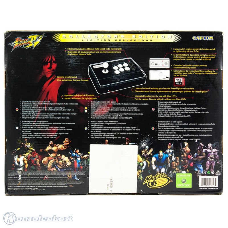 Mad Catz Joystick Arcade Street Fighter IV - Tournament Edition Pour Xbox Xbox 360 Playstation 3