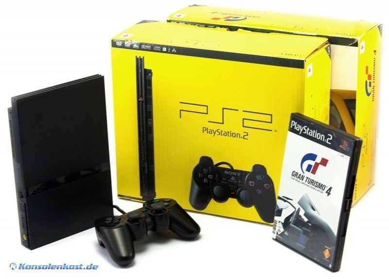 PS2 Konsole Slim 1G SCPH-7500x #GT Bundle Original