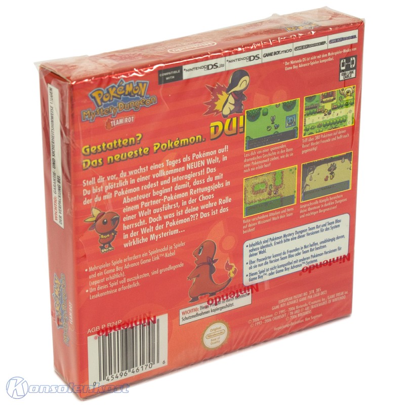 Pokemon Mystery Dungeon Team Rot - Neuf Sous Blister, Game Boy Advance, PAL, NOE