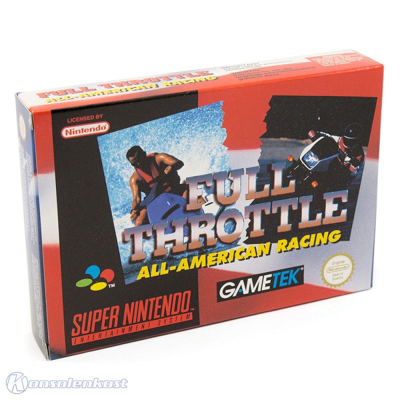 SNES Full Throttle AllAmerican Racing (NEU & OVP) Konsolenkost