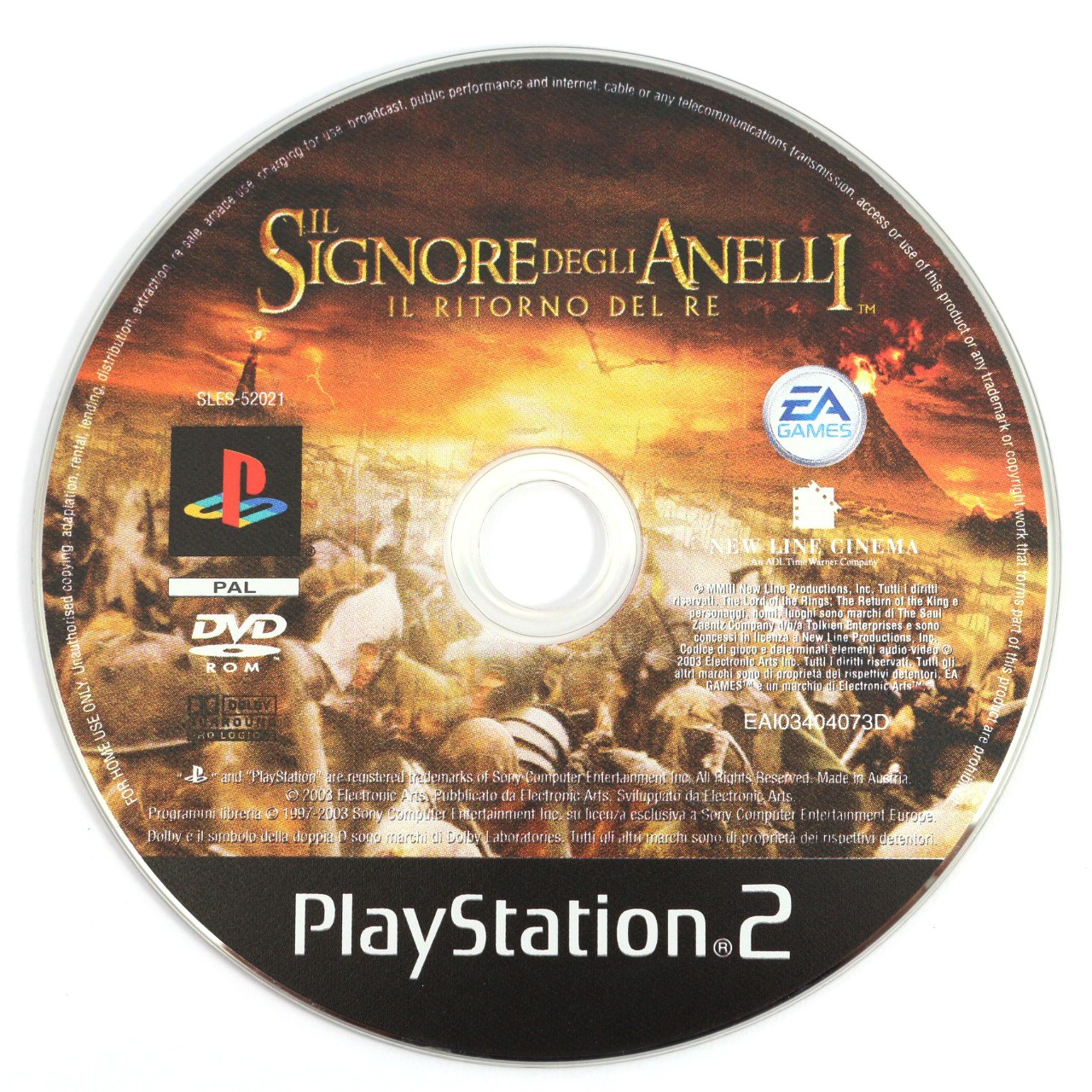 PS2 Il Signore degli Anelli: Il Ritorno del Re (ITA Version