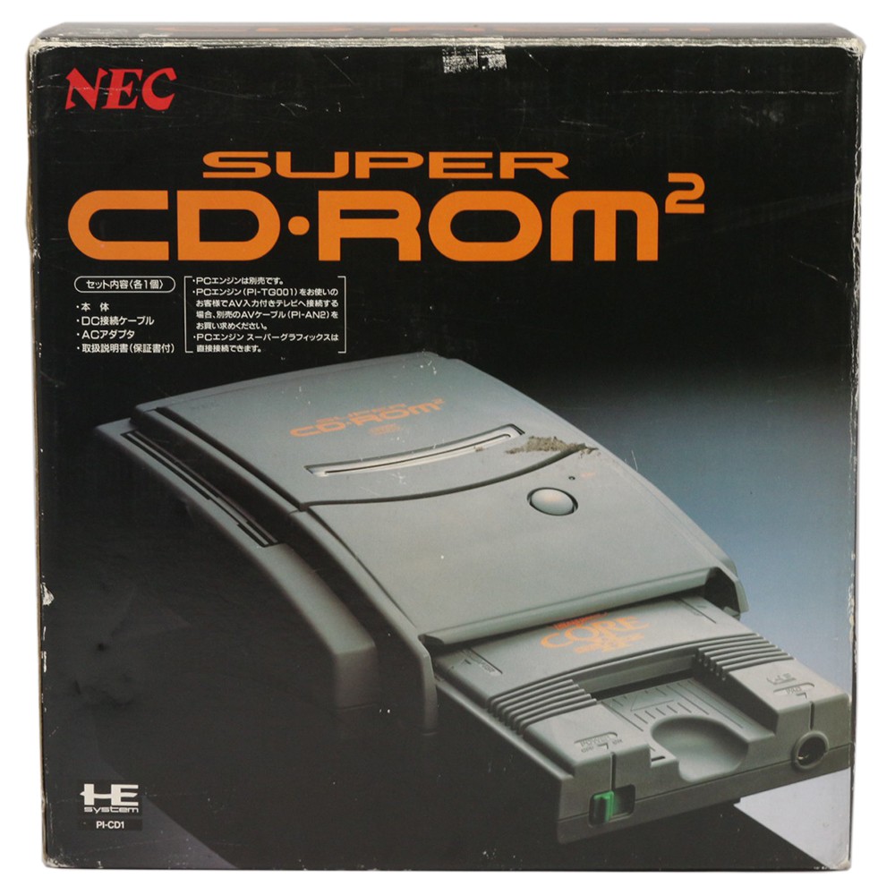 NEC PC Engine PI-CD1 + Super CD-ROM² – Console Rétro Gaming