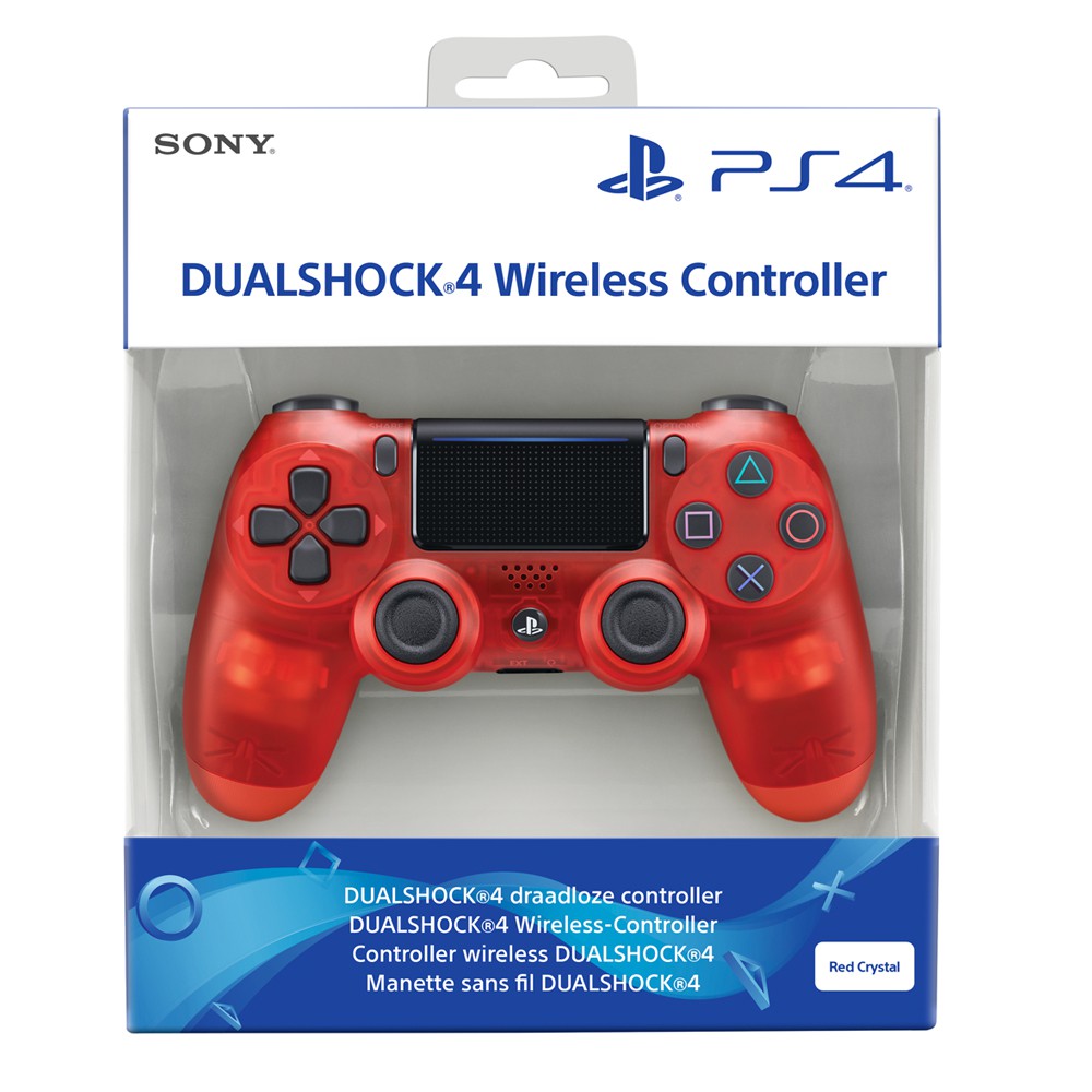 PS4 Original Wireless DualShock 4 Controller #Red Crystal ...