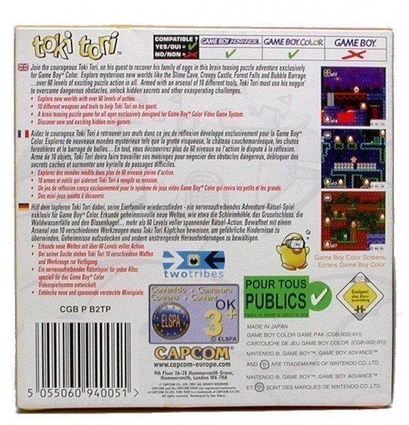 Jeu Toki Tori Sur Game Boy Color (GBC) – Édition Limitée Par Limited Run, Neuf Sous Blister