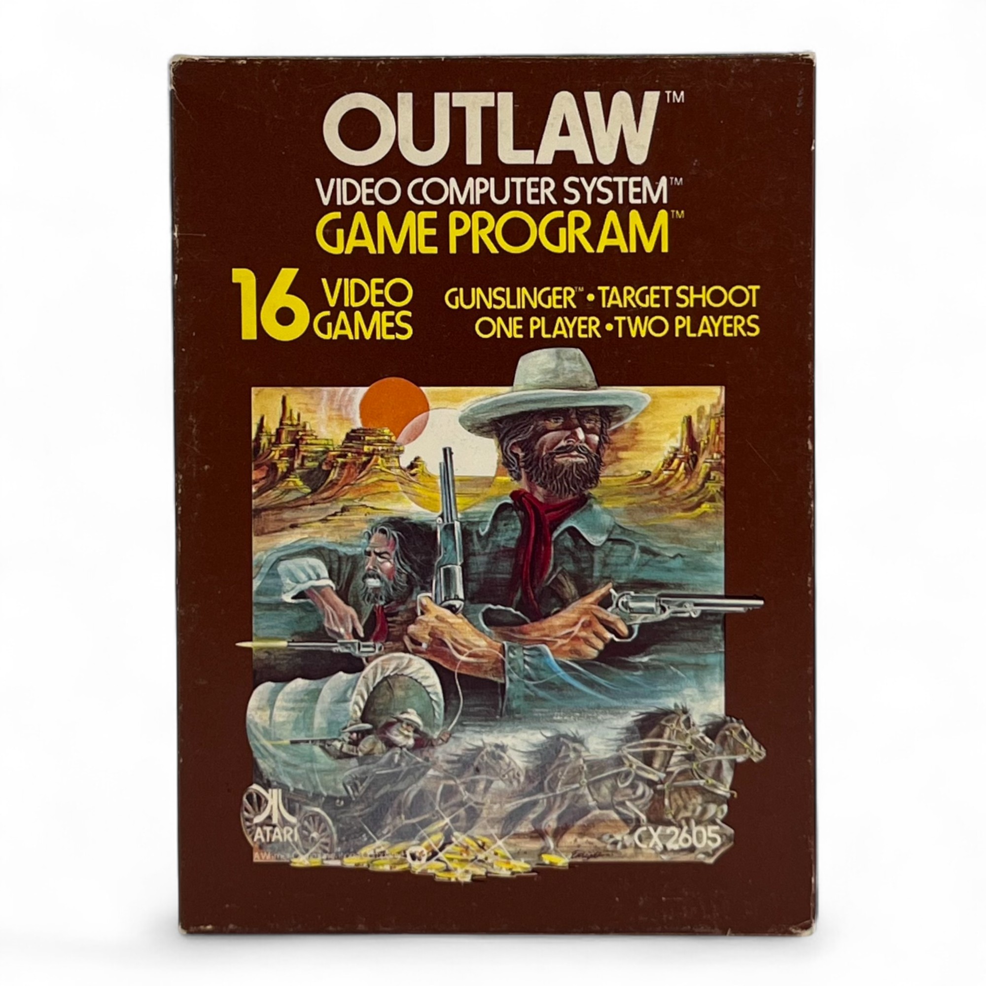 Atari 2600 - Outlaw #Textlabel V1 (mit OVP) (gebraucht)