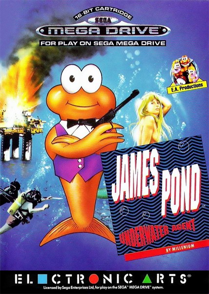 Mega Drive - James Pond 1: Underwater Agent (mit OVP) (OVP beschädigt) (gebraucht)
