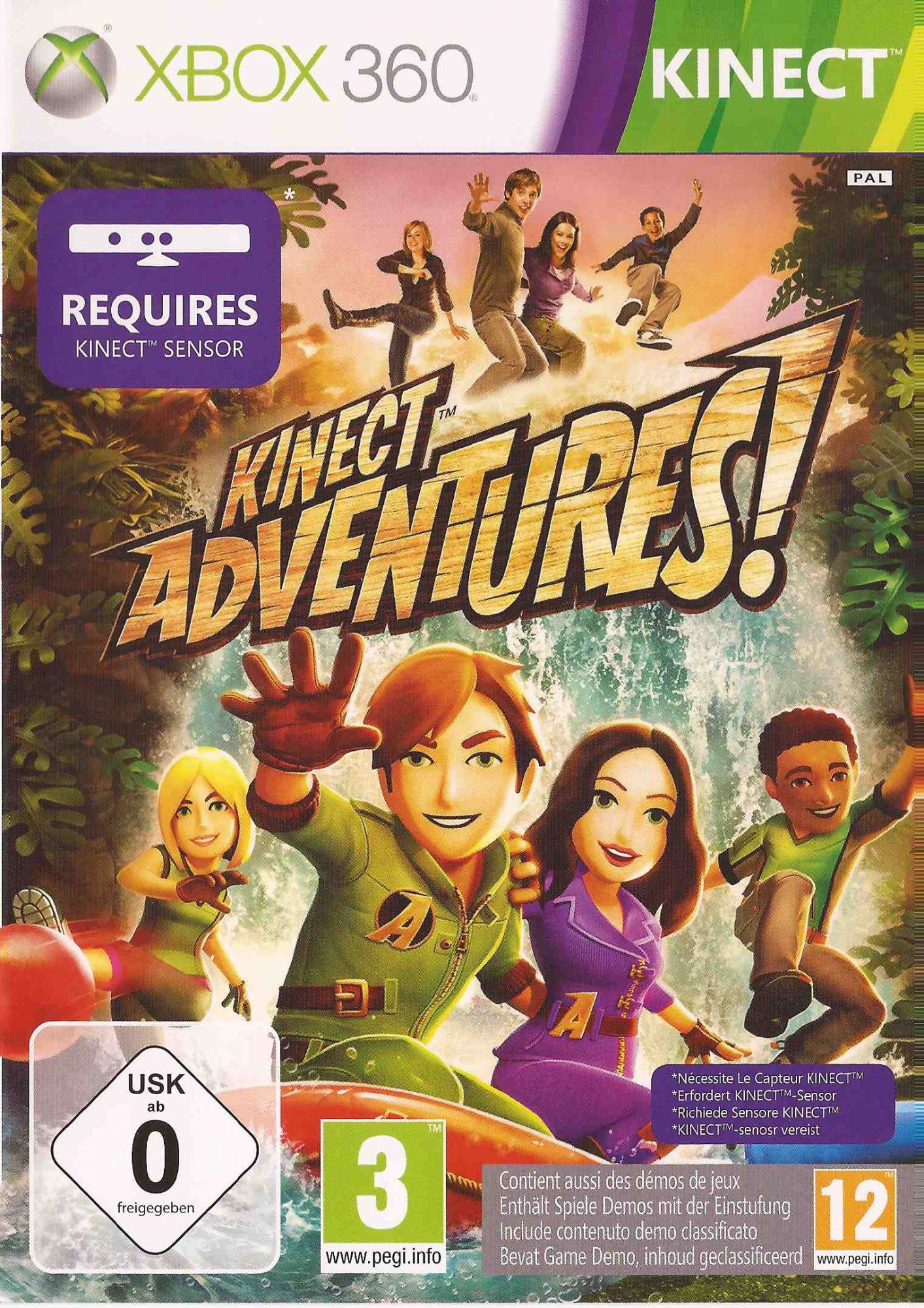 Xbox 360 - Kinect Adventures (benötigt Kinect) (DE Version) (mit OVP / Pappschuber) (gebraucht)