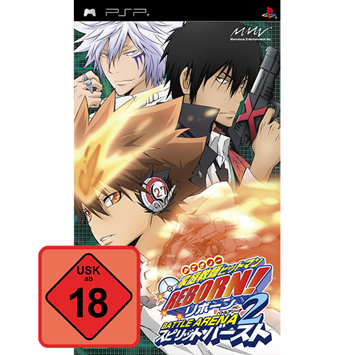 PSP - Katekyoo Hitman Reborn! Battle Arena 2 - Spirits Burst (JAP Import) (mit OVP) (gebraucht) USK18
