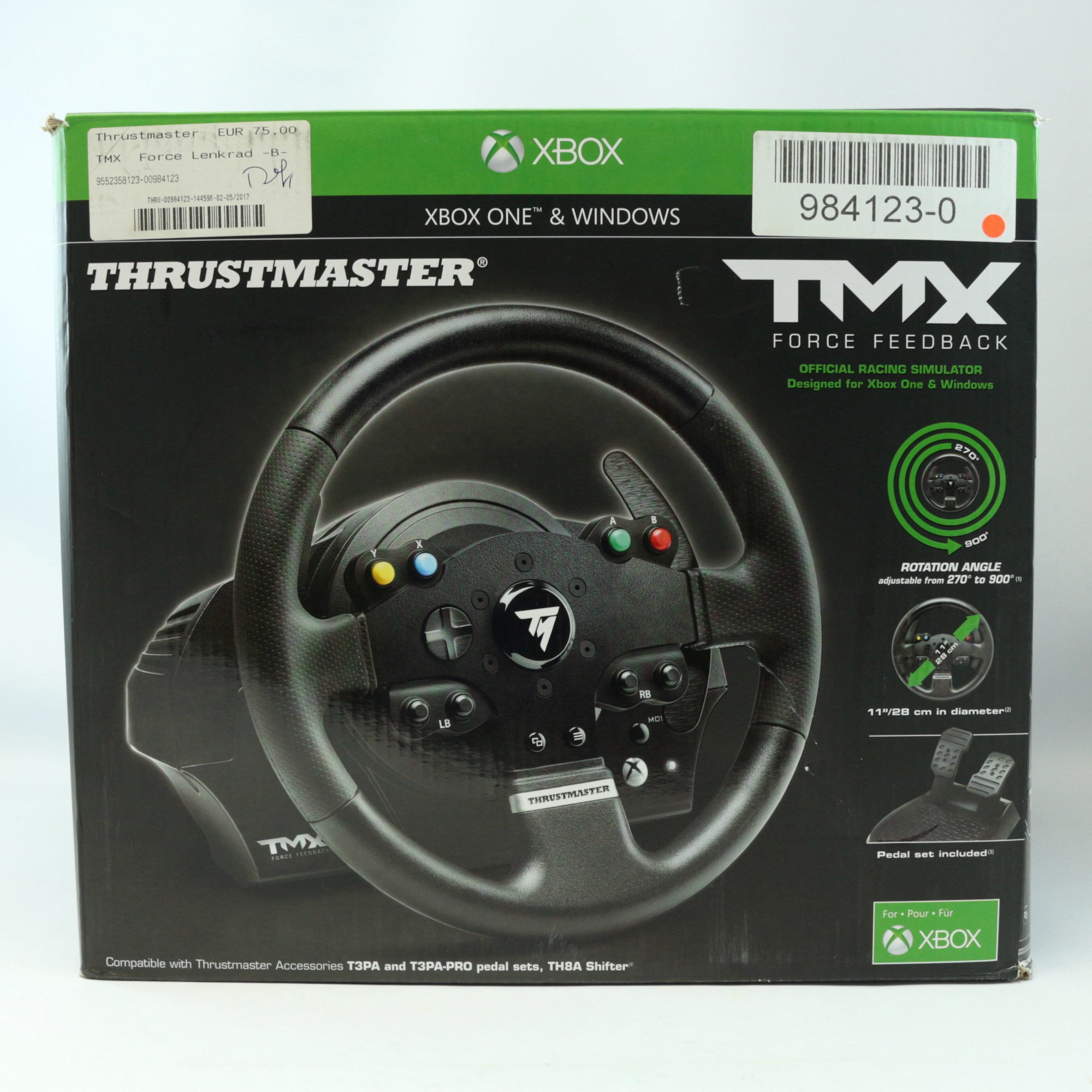 Xbox One - Lenkrad / Racing / Steering Wheel mit Pedale #TMX Force Feedback  (fr PC/XBO) [Thrustmaster] (mit OVP) (gebraucht) | Konsolenkost