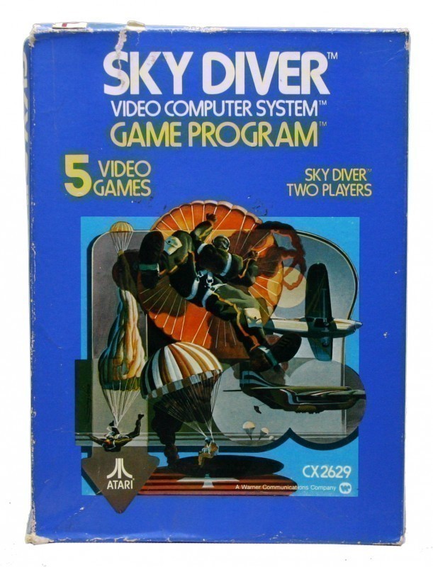 Atari 2600 - Sky Diver #Picturelabel (mit OVP) (OVP beschädigt) (gebraucht)