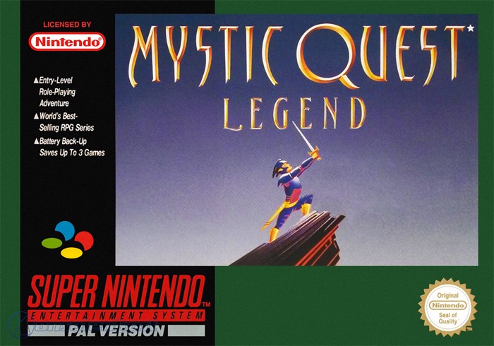 SNES Mystic Quest Legend (ENGLISCH) (mit OVP) (OVP beschädigt