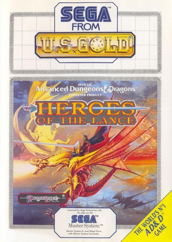 Master System - Heroes of the Lance (mit OVP) (sehr guter Zustand) (gebraucht)