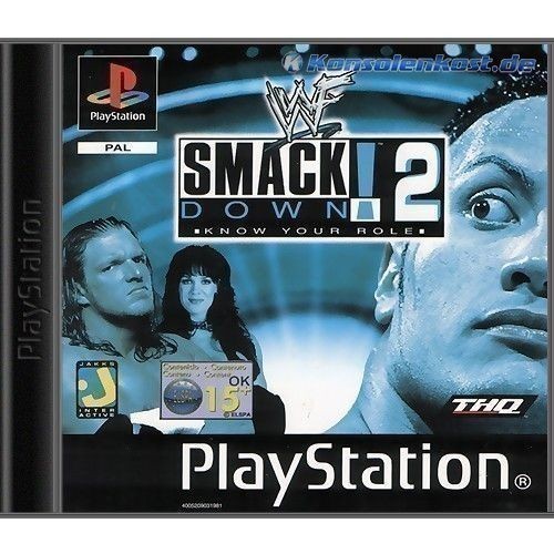PS1 - WWF Smackdown 2 (mit OVP) (OVP beschädigt) (gebraucht)
