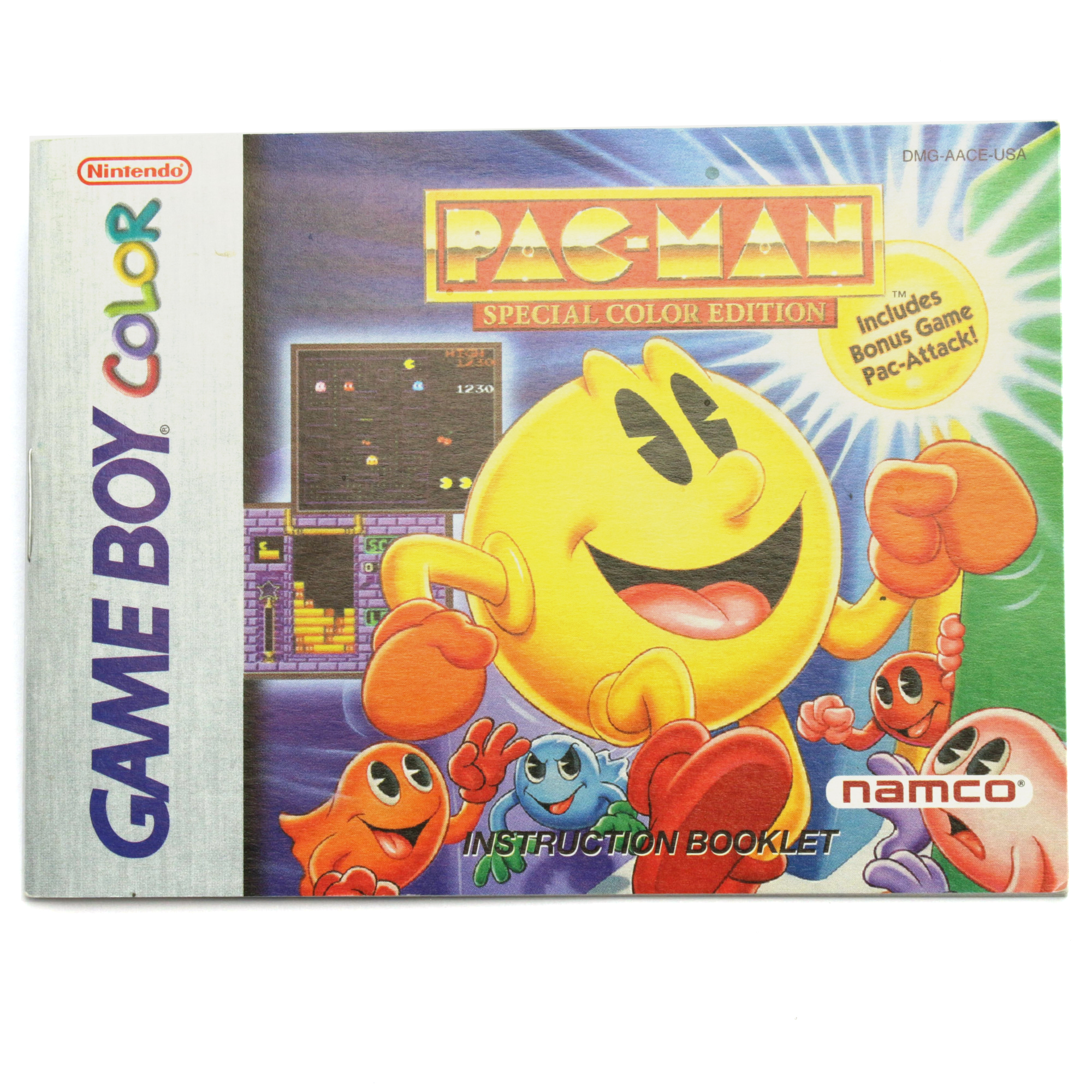 GameBoy Color - Pac-Man #DMG-AACE-USA - Spielanleitung / Manual (UK ...