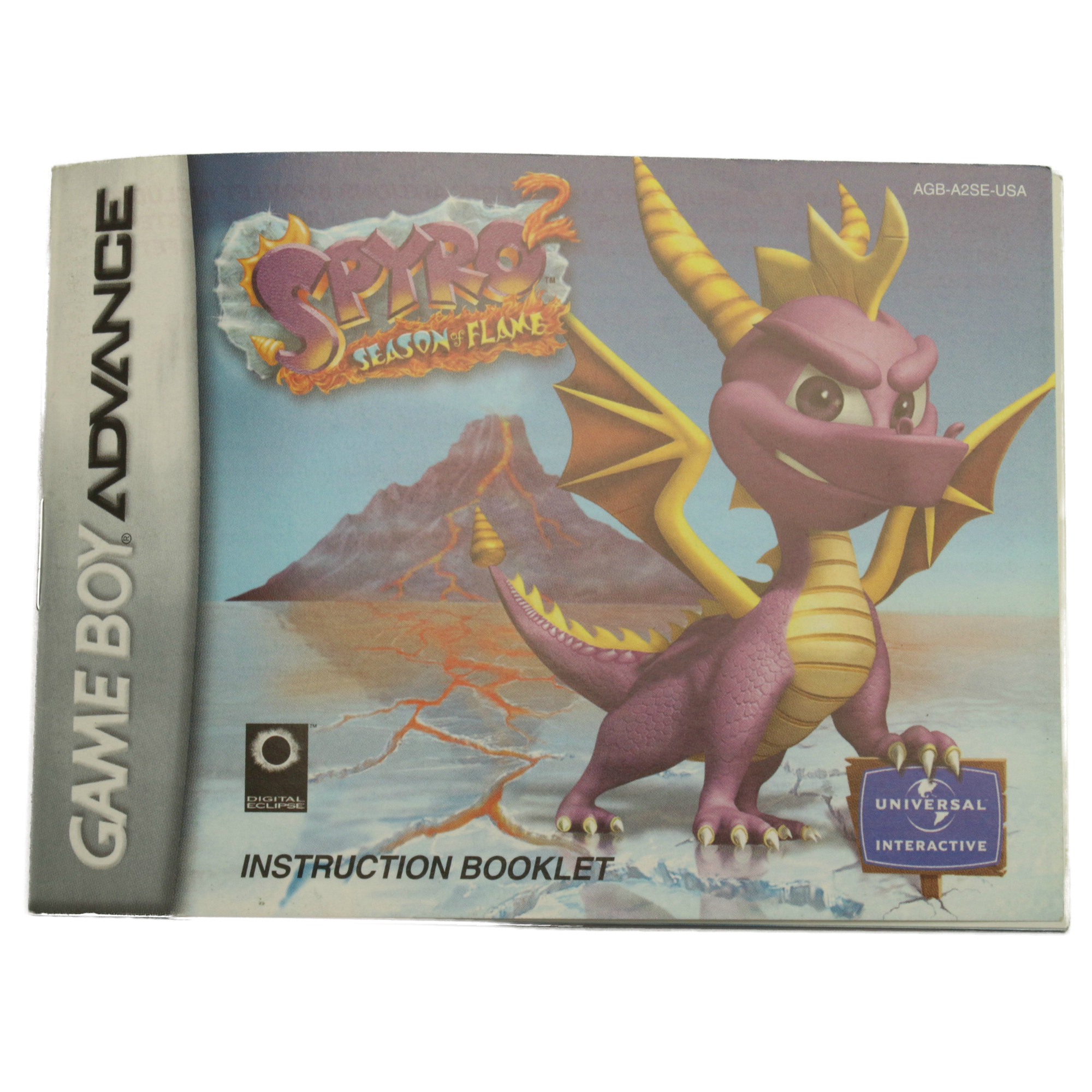 GameBoy Advance - Spyro 2: Season of Flame #AGB-A2SE-USA ...
