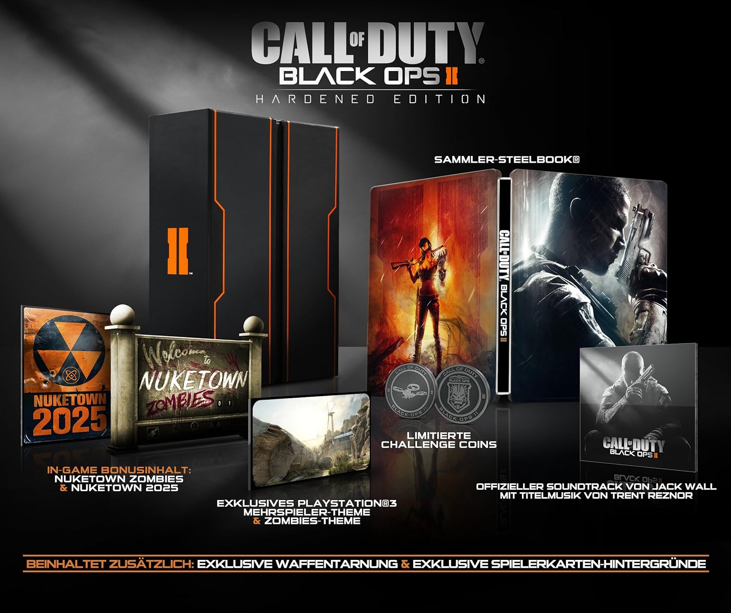 PS3 - Call of Duty: Black Ops II #Hardened Edition (DE Version) (mit OVP / Big Box) (gebraucht) USK18