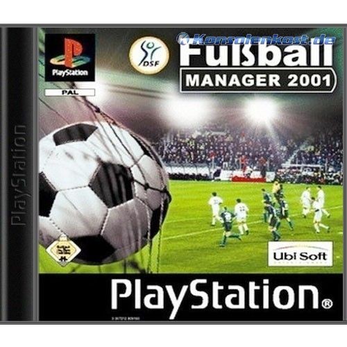 PS1 Fußball Manager 2001 (mit OVP) (OVP beschädigt) (gebraucht