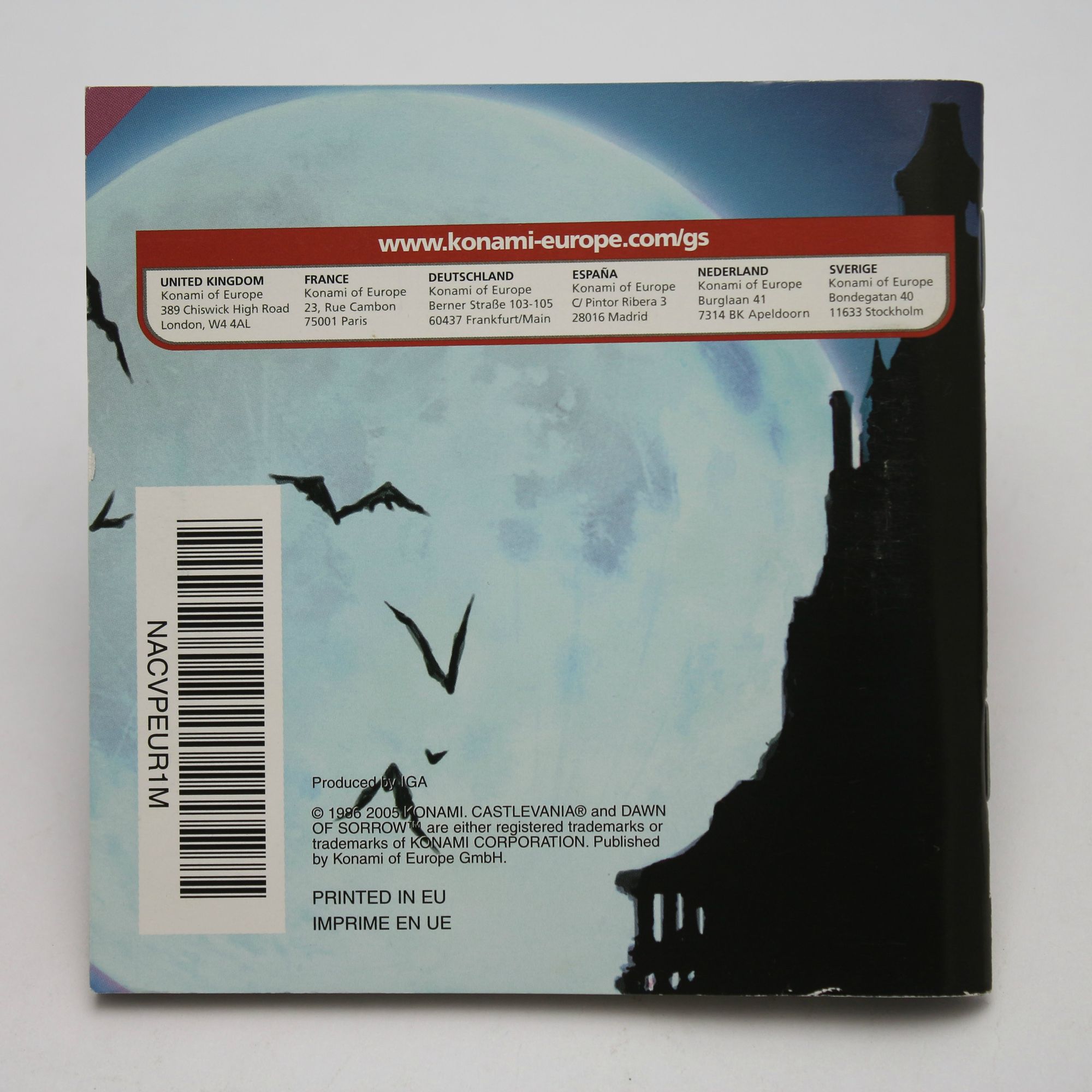 Nintendo DS - Castlevania Dawn of Sorrow #NTR-ACVP-EUR  