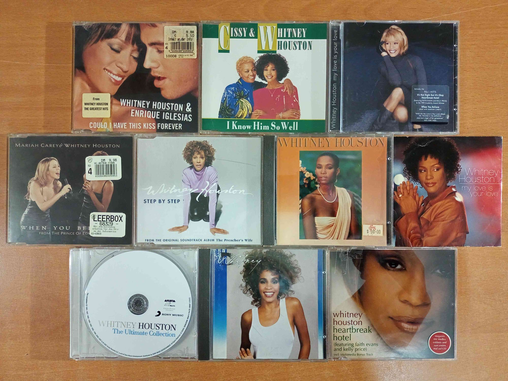 Musik - Set S417: Whitney Houston Sammlung Step by Step heartbreak hotel Ultimate Collection (mit OVP) (gebraucht)