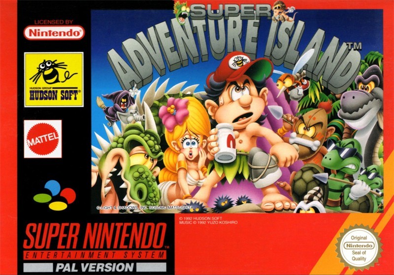 SNES - Super Adventure Island 1 (mit OVP) (OVP beschädigt) (gebraucht)