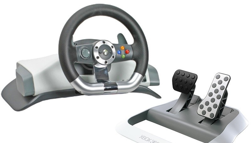 Xbox 360 SA 1665 Original Lenkrad / Wheel mit Pedale & Force Feedback  Microsoft | eBay.de
