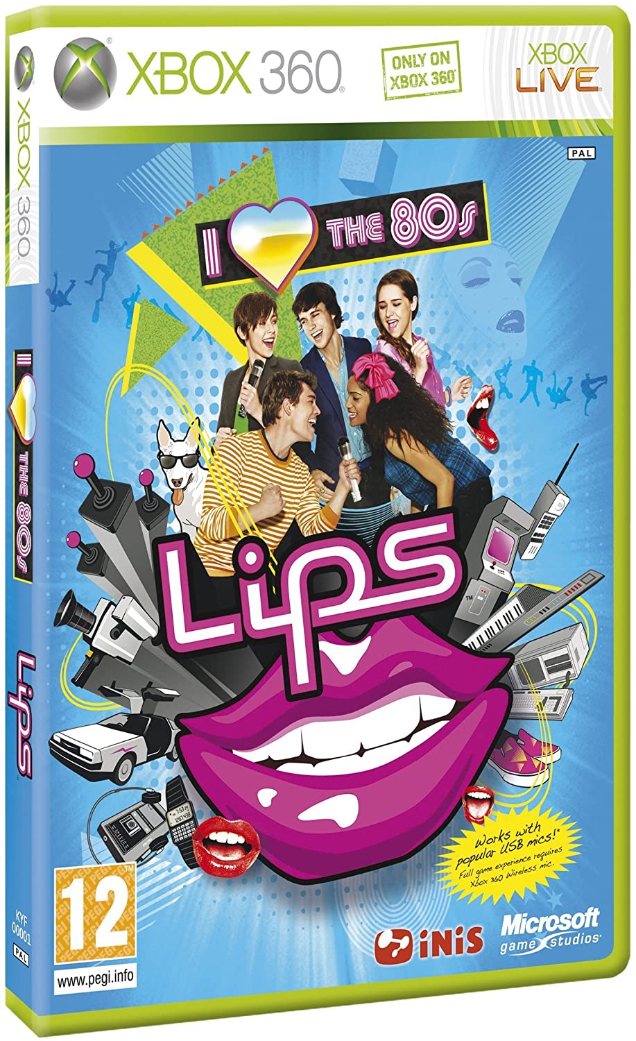 Xbox 360 - Lips: I love the 80s (ohne Spiel) (UK Import) (mit OVP) (gebraucht)