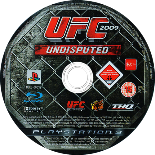 PS3 - UFC Undisputed 2009 [Platinum] (DE Version) (nur CD) (gebraucht) USK18