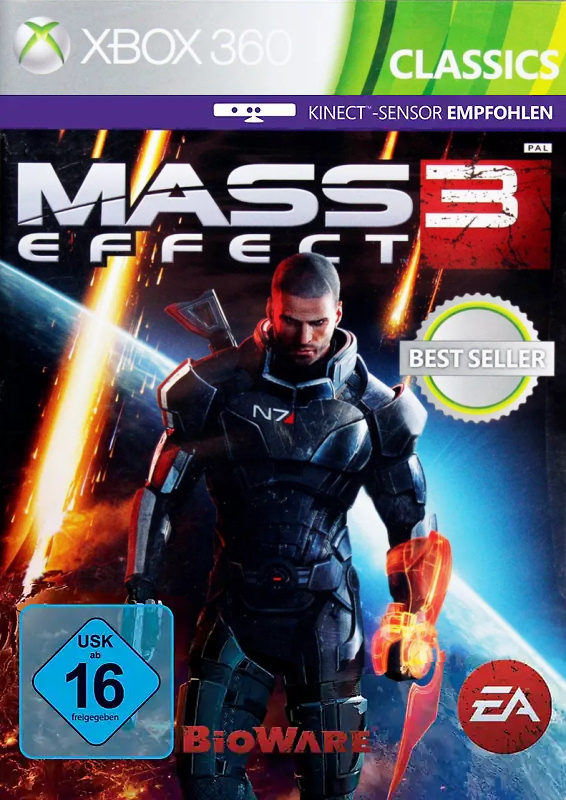 Xbox 360 - Mass Effect 3 [Classics] (DE Version) (mit OVP) (gebraucht)