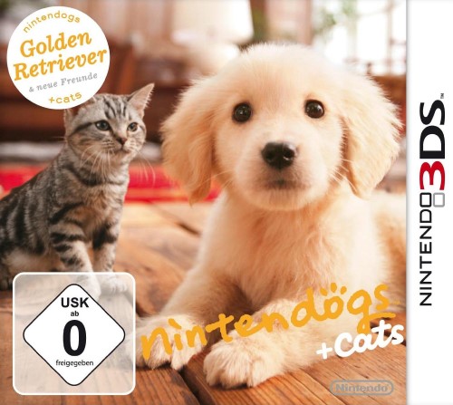 Nintendo 3DS - Nintendogs + Cats: Golden Retriever & Neue Freunde (DE Version) (mit OVP) (gebraucht)
