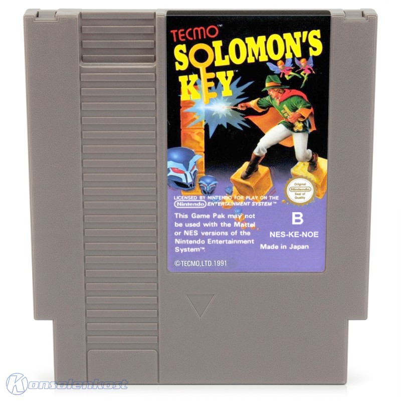 NES - Solomon's Key 1 (PAL-B) (mit OVP) (sehr guter Zustand) (gebraucht)