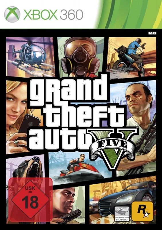 Xbox 360 - Grand Theft Auto V / GTA 5 (DE Version) (NEU & OVP) USK18