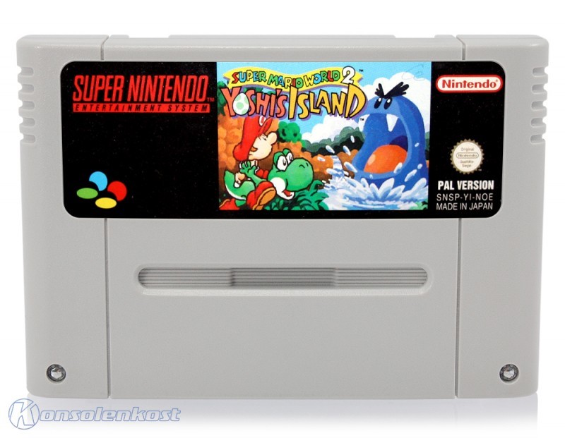 SNES - Super Mario World 2: Yoshi's Island (DE/EN) (Modul) (sehr guter Zustand) (gebraucht)