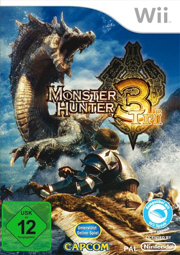 Wii - Monster Hunter Tri / 3 (DE Version) (mit OVP) (sehr guter Zustand) (gebraucht)