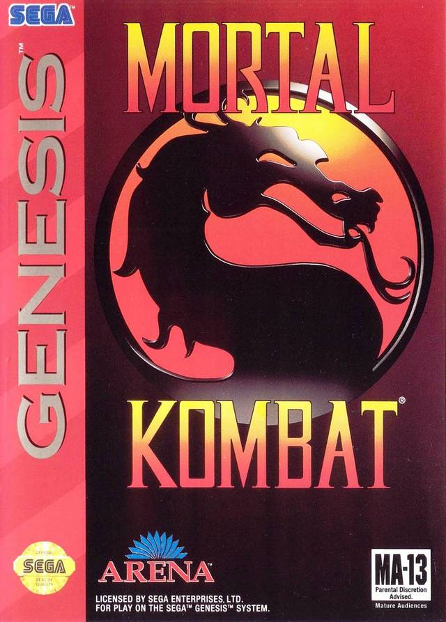 Mega Drive / Genesis - Mortal Kombat (US Import) (mit OVP) (sehr guter Zustand) (gebraucht) USK18